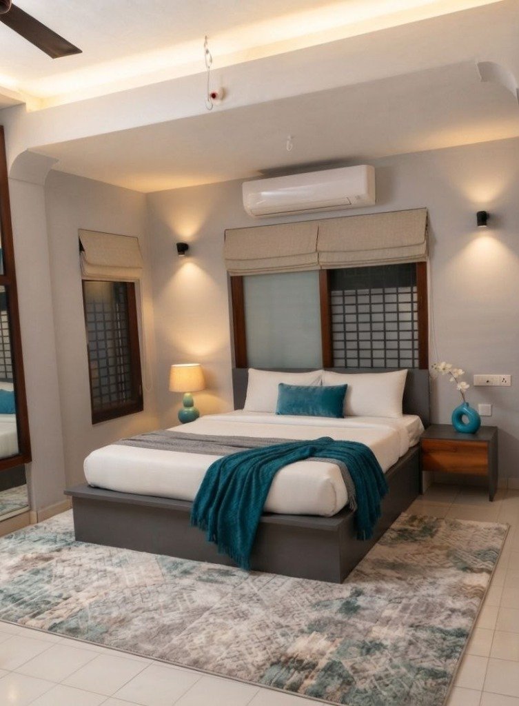 The Contemporary Teal Minimalist Suite