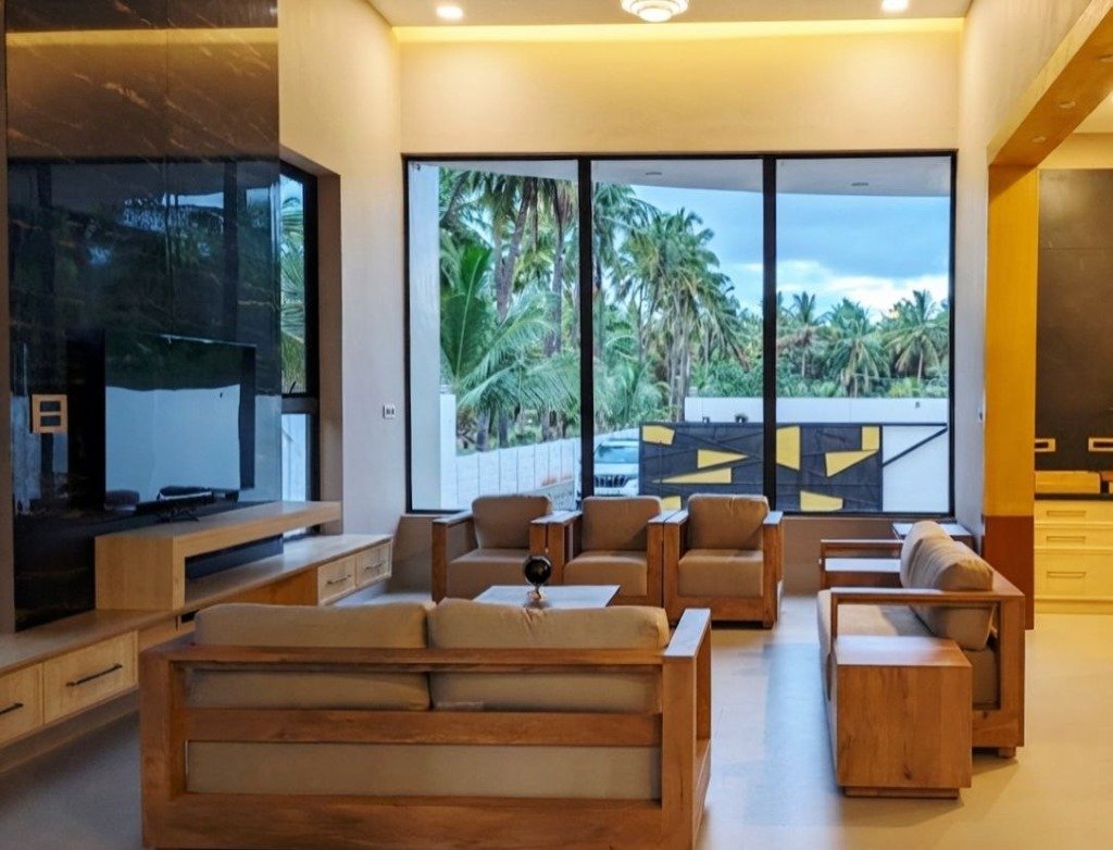 Grand High-Ceiling Villa Lounge
