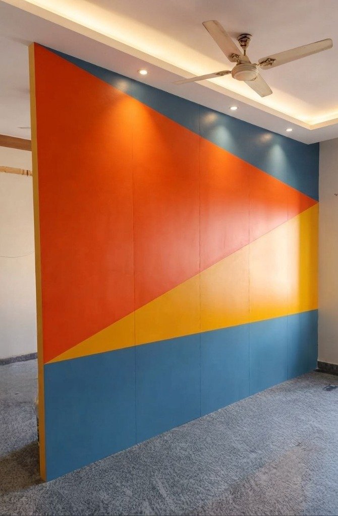 Geometric Color-Block Space Divider