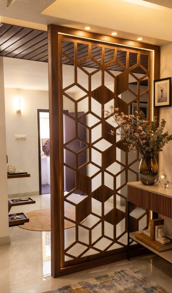 Hexagonal Geometric Jali Partition