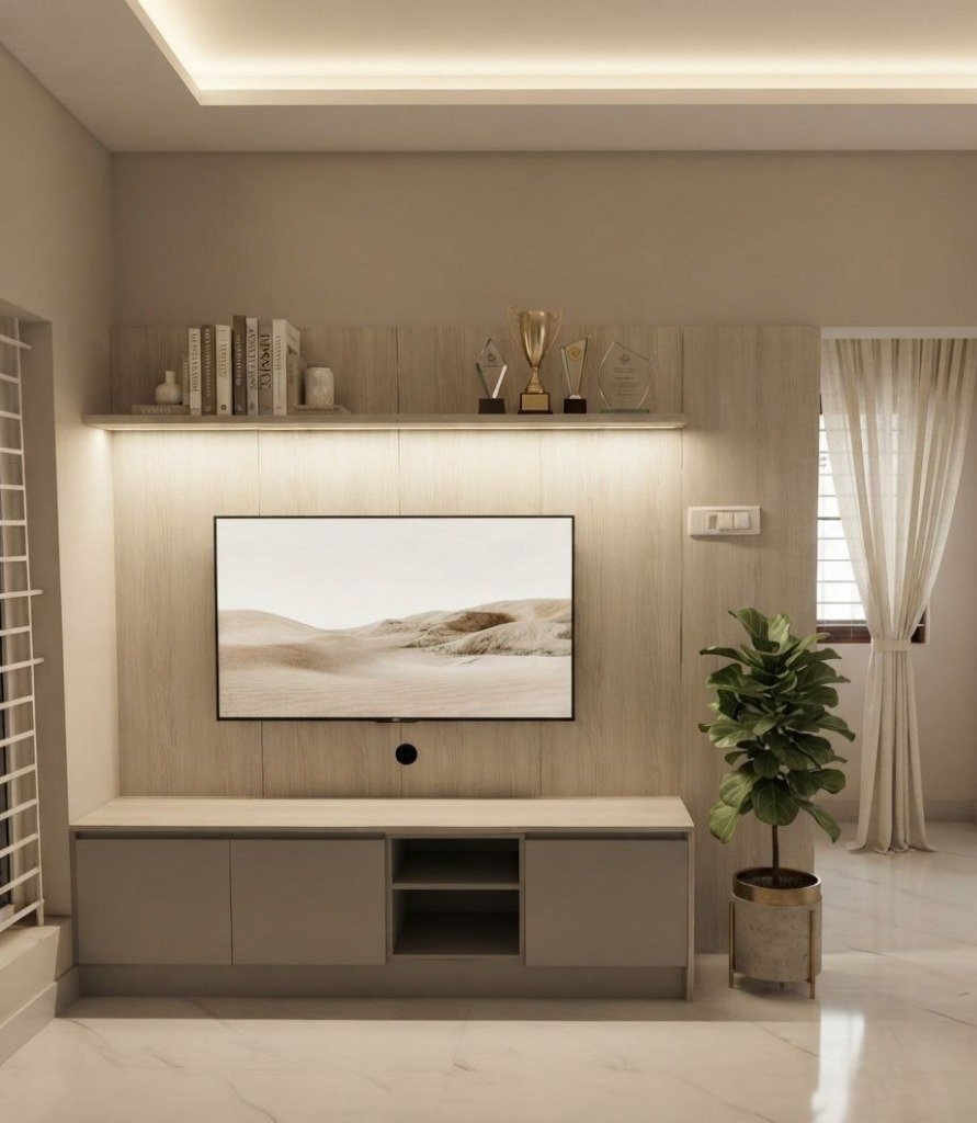 Scandinavian Light Oak Media Console